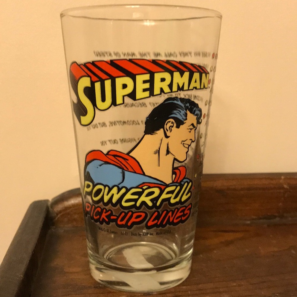 Superman glass